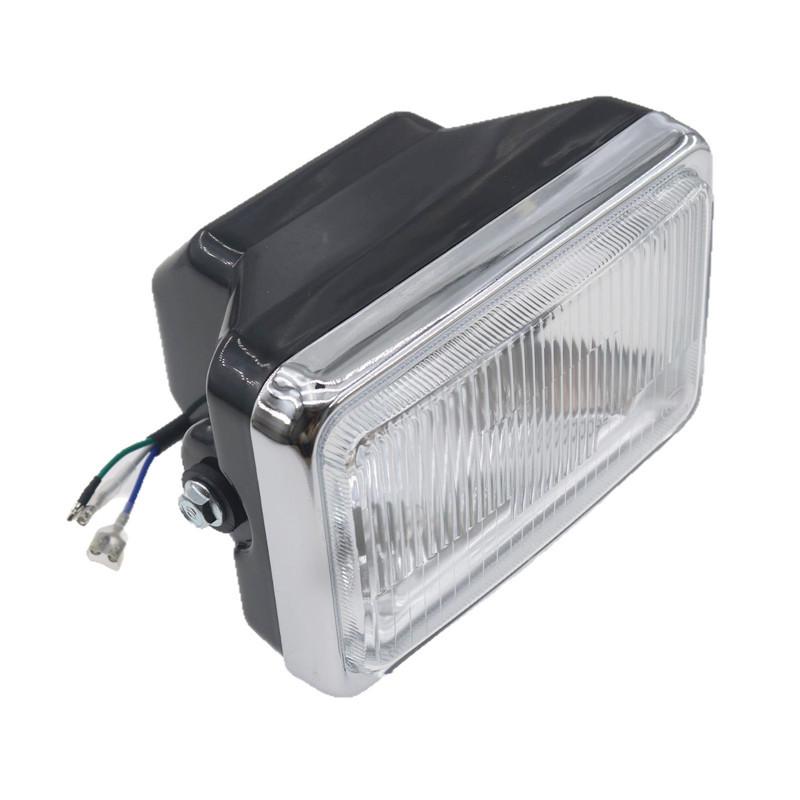GS125 Super Bright Suzuki King Motorcycle Headlight Assembly with Square Bulb Design