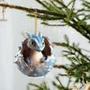 Pendentif de noël en acrylique, ornement de Dragon, décoration polyvalente suspendue pour arbre de noël, pour fenêtre, porte de voiture
