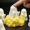 Fun Fidget Clicker Toy 3D Printed Cute Ghost Toy, Halloween Stress Creative Gift for Teens Relief Desk Ornament Pen Holder, Novelty Environmentally