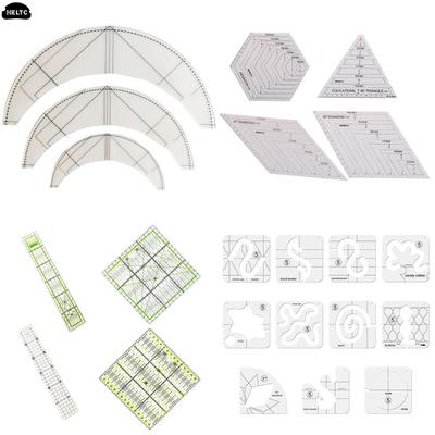 1*Table Mat Patchwork Ruler Braided Twist Template Acrylic Sewing Ruler For Garment Proofing Multi-function Quilting Ruler Style