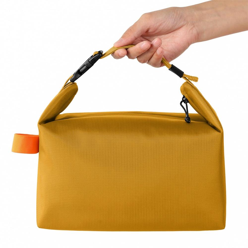 

1pc Larger Capacity Lunch Bag Leakproof Cooler Bag Food Lunch Containers Hand-held Bento Bag For School, Work, Office, Picnic жёлтый