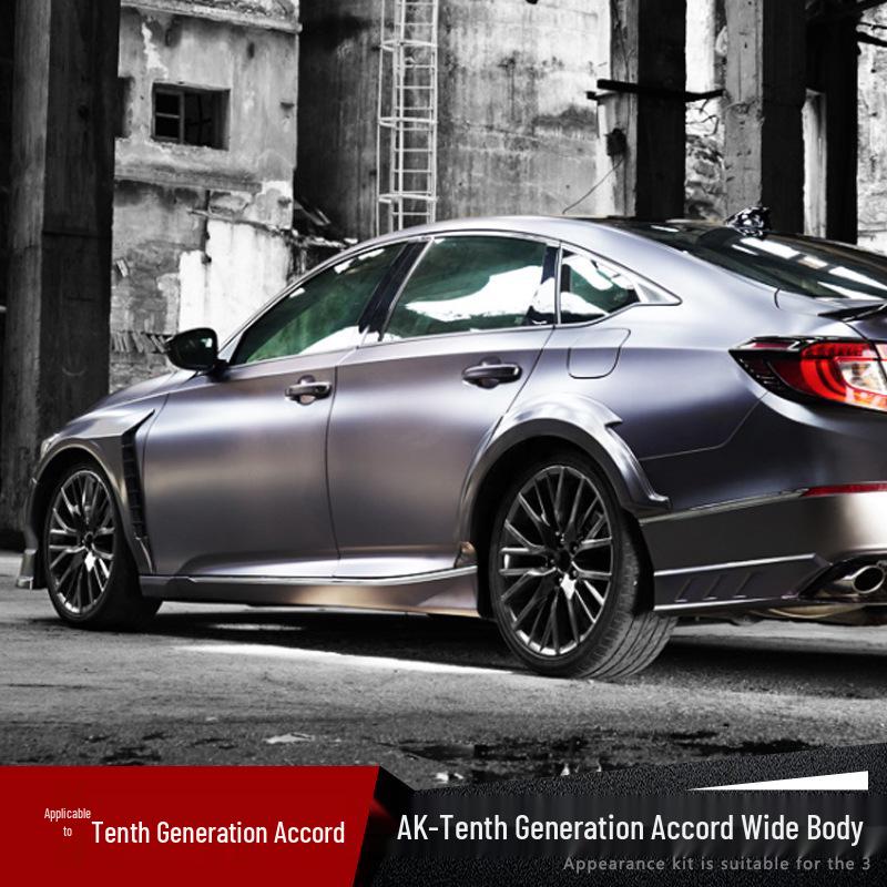 

Расширители колесных арок Akasaka для Honda Accord десятого поколения - Неразрушающая установка, Оригинальный продукт Sport Wide Body Kit - Star Moon White