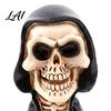 Collectible Skull Decoration Halloween Skeleton Warrior Sculpture Resin Art Soldier Figurine Statue Home Decor Gunner Model Ornaments for
