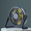 1 Stück 5 Zoll Kleiner Schreibtischkühlungs-USB-Strom Tragbarer Ventilator Super Leiser Kühler 360-Grad-Drehventilator für Zuhause Mini-Tischventilator
