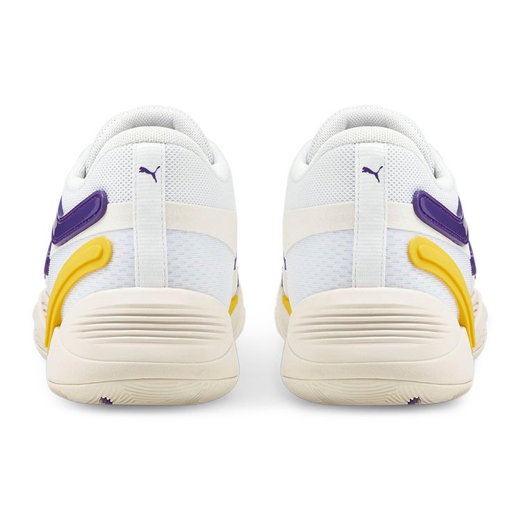 Puma TRC Blaze Court Weiß Spectra Gelb Unisex Sneaker 376582-07