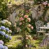 Disposizione Floreale Stile Rustico Decorazione da Giardino Traforata Palo Giardino Esterno