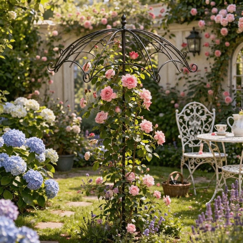 Disposizione Floreale Stile Rustico Decorazione da Giardino Traforata Palo Giardino Esterno