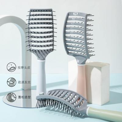 Detangling Hair Brush Hollow Scalp Massage Comb Hairdressing Wide Tooth Hair Comb Wet Curly Massage Brush Barber Styling Tools