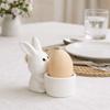 Stable Ceramic Egg Cup Smooth Rabbit Eggs Cup Creative Egg Stand Holder  Easter Decor