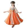Hanfu Cosplay Focení Roleplay pro Děti Nádherné a Roztomilé Šaty ve stylu dvorní princezny dynastie Tchang Halloweenský kostým Festival [Hosaku Co., Ltd.]