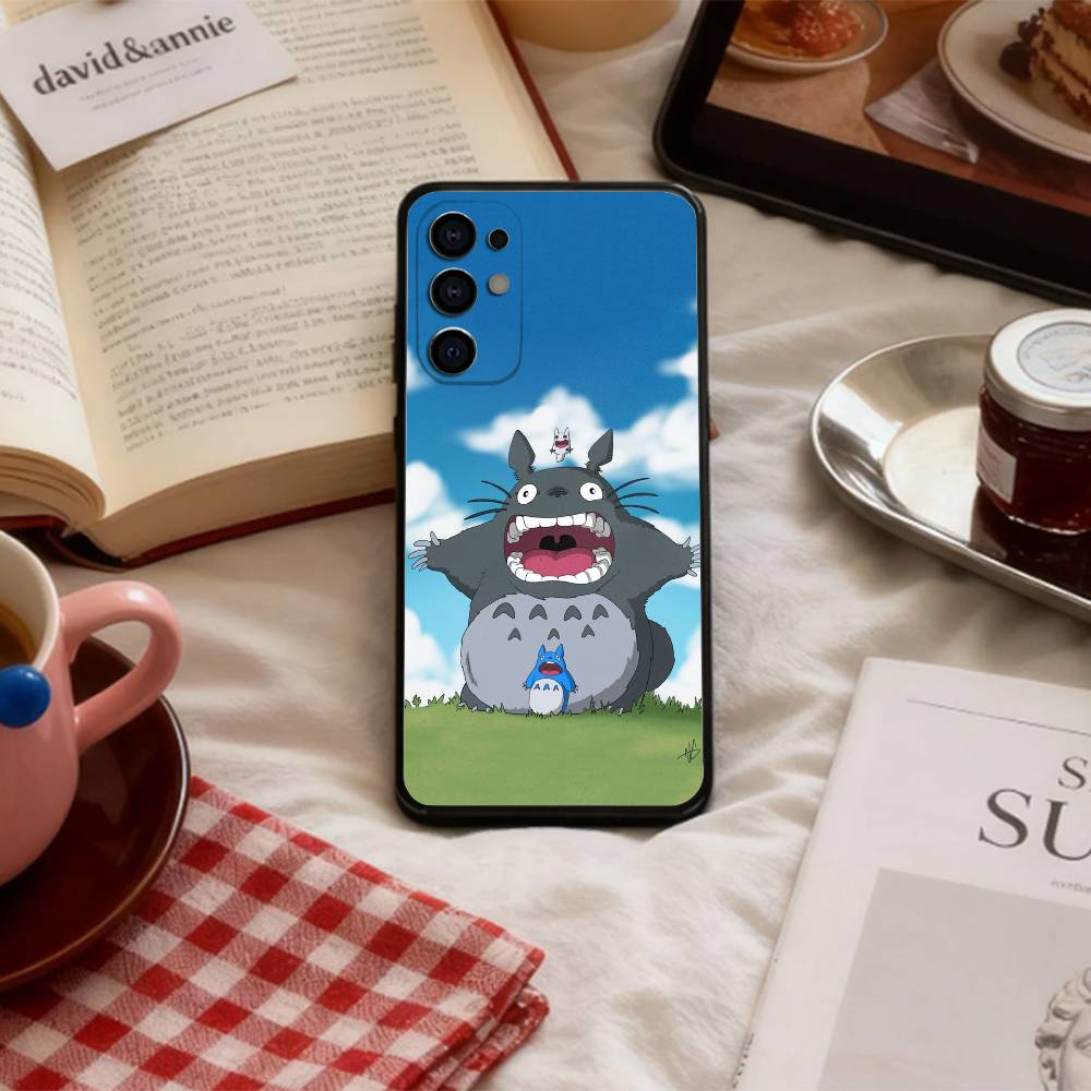 Cute My N-Neighbor Cat T-Totoro-MNT   Phone Case For Samsung S 25,24,23,22,30,21,10,9,Ultra,Plus,Lite,FE,4,5 G Soft Black Case