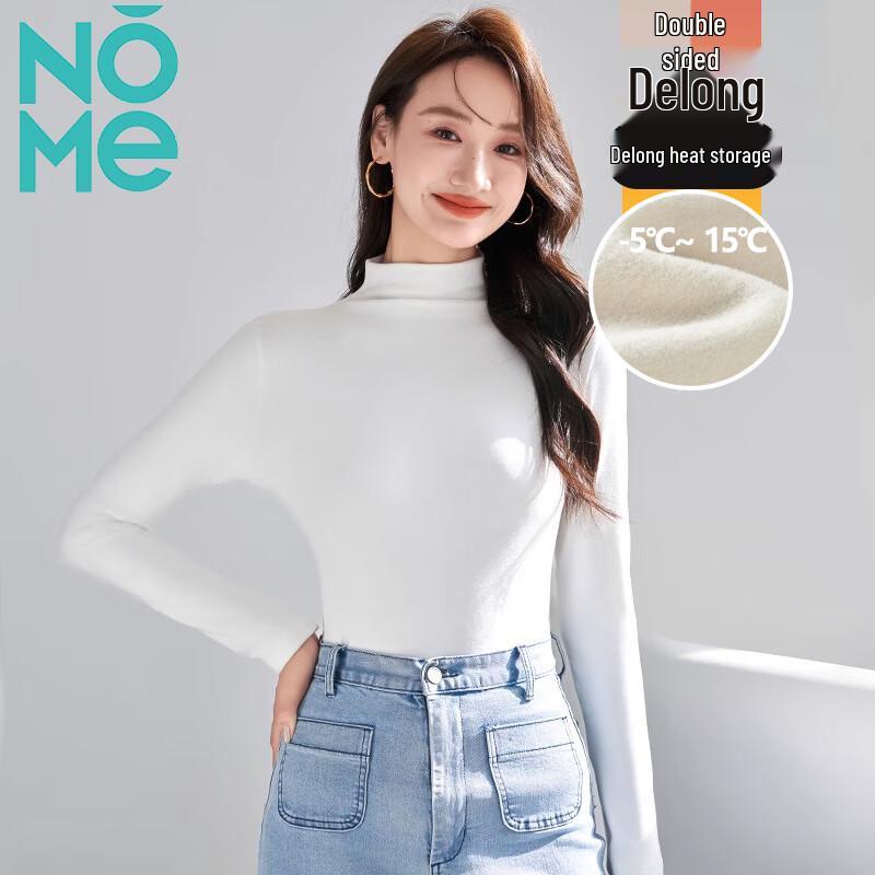 

NOME Women s De Rong Fleece-Lined Half-High Collar Long Sleeve Top L