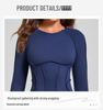 Women's Color Block Stand Collar Jumpsuit - Half Zipper Yoga Fitness Wear for High-Intensity Sports
