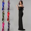 Women's Chest Wrap Strap Side Split Sleeveless Dress Hot Dress