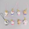 Hello Kitty 3Cm Keychain Sanrio Anime Cat Figure Maid Doll Kawaii Cake Phone Pendant Christmas Toy Gifts For Girls Children