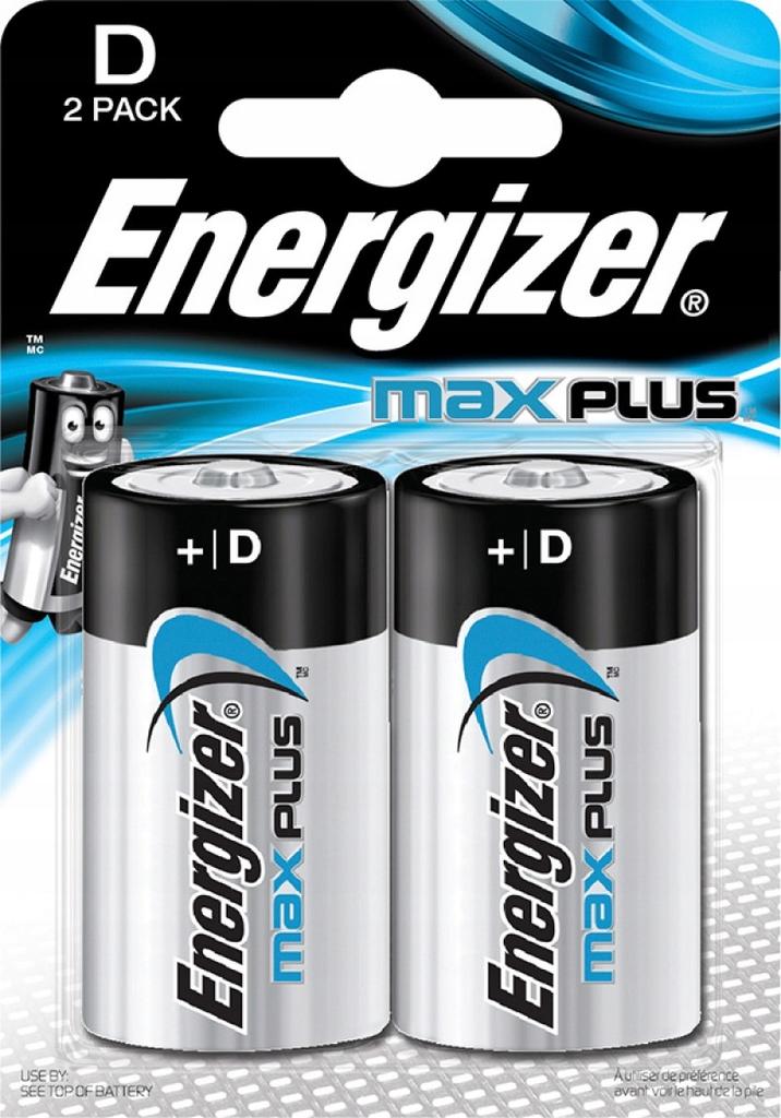 Bateria alkaliczna Energizer Max Plus D / LR20 - 2 sztuki (blister)