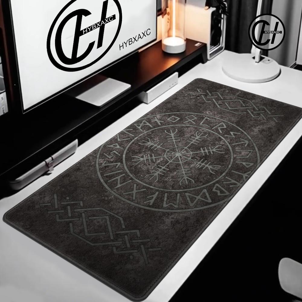VikingVegvisir Logo Mousepad INS Tide Large Thickened Mouse Pad Oversized Gaming Keyboard Notebook Table Mat for PC Computer