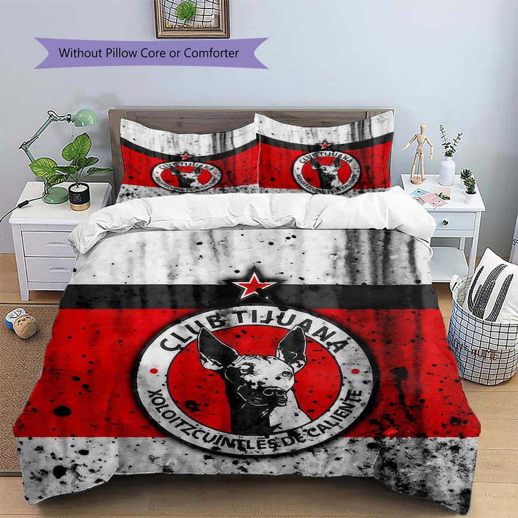 Club Tijuana Pattern Bedding Quilt Set  Home Decoration  Gift (1 * duvet cover + 2 * pillowcase  without core).xwn