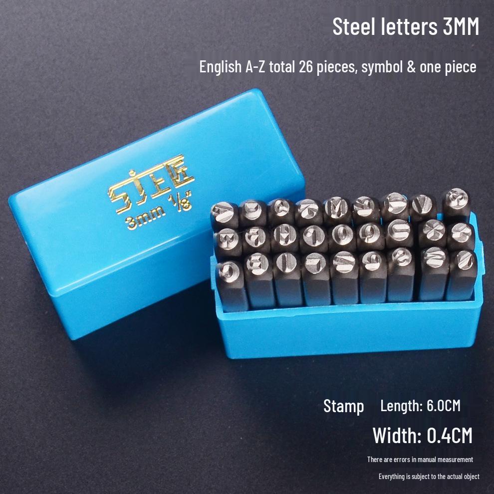 Master Craftsman Steel Stamp Set: Numbers, Letters & Symbols