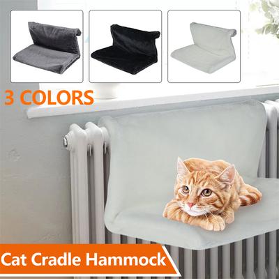 Katzenheizkörperbett Hängende Katzenwiege Hängematte Kleintier Tier Hängebett mit Metallrahmen Luxuriöser warmer Fleecekorb für Katzen