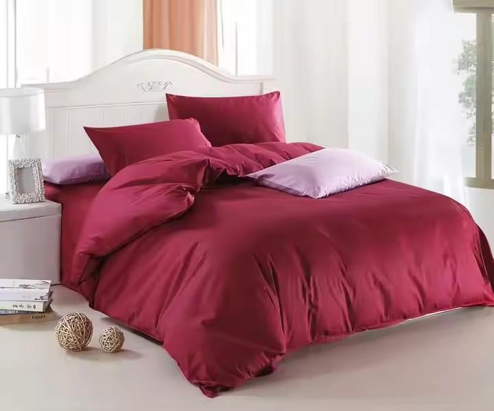s 100% Cotton Solid Color Bedroom Bedding Set king Size Luxury Bedding Set