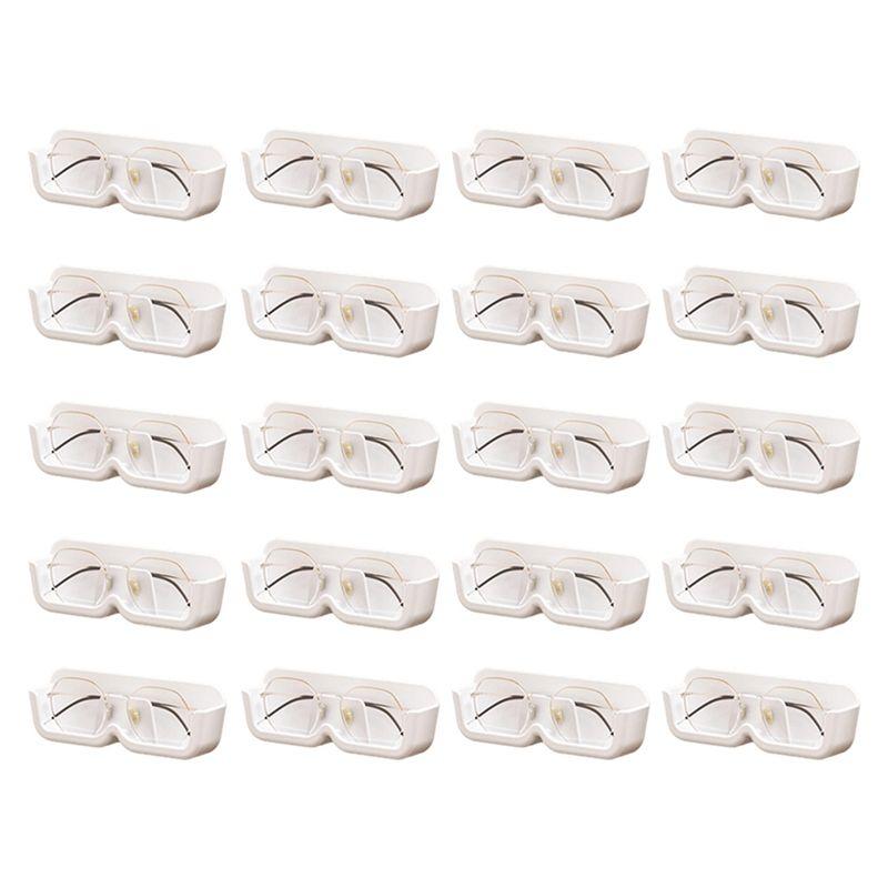 

M-Modern-Glasses Organizer Wall Mounted Sunglasses Display Rack Wardrobe Decoration Storage Box белый