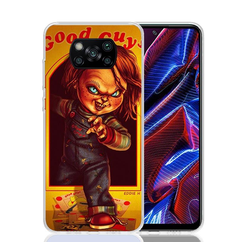Chucky Child's Play Case Phone Cover for Xiaomi Redmi Note 10 9 9S 8 8T 7 5 Pro Mi 12T 11T 10T 9T 12 11 Lite A3 A2 Trend Fundas