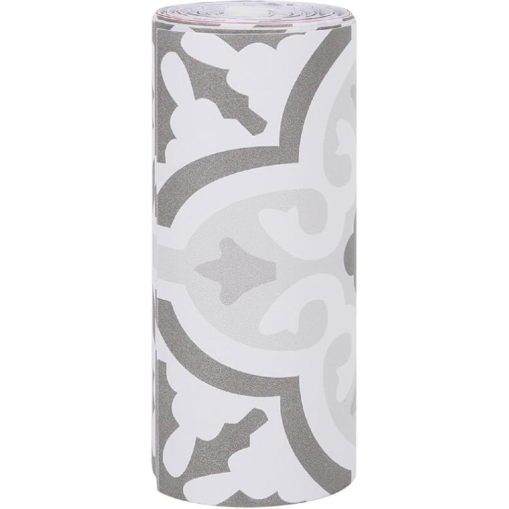 14 Strips Stair Riser Stickers, 39'' x 7'' Peel and Stick Vinyl Stair Stickers Decals, Self Adhesive Staircase Murals Decor for Steps (Moroccan)