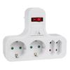 Power Socket X4 with Switch Maclean MCE224 G