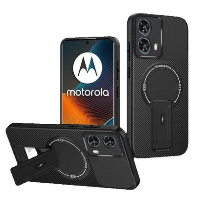 Pro Motorola Moto Edge 50 Fusion 5G Luxusní Pancéřové Magsafe Bezdrátové Nabíjecí Pouzdro Pro Edge50 Fusion Magnetický Držák Kryt