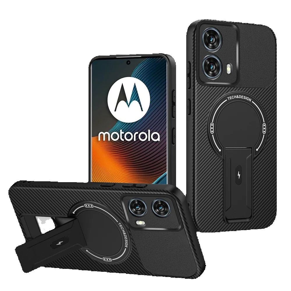 Para Motorola Moto Edge 50 Fusion 5G Capa Luxuosa Armor Magsafe para Carregamento Sem Fio Para Edge50 Fusion Capa com Suporte Magnético