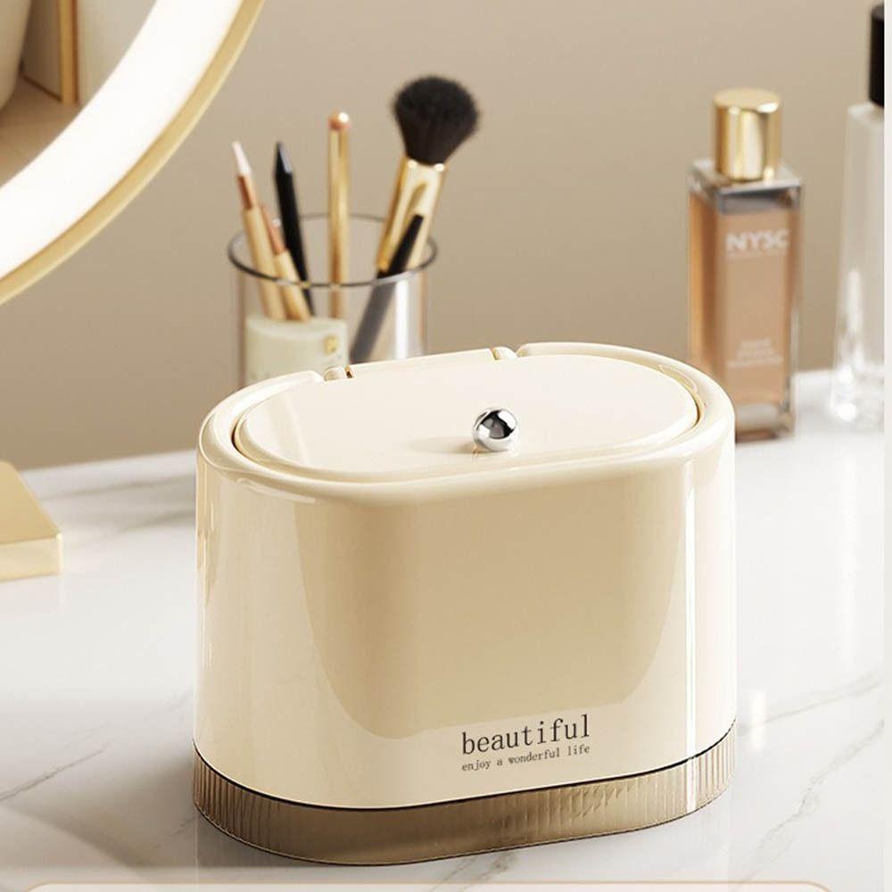 Press Style Desktop Storage Box Dustproof Desktop Trash Can Desktop Garbage Bin Desktop Ornaments
