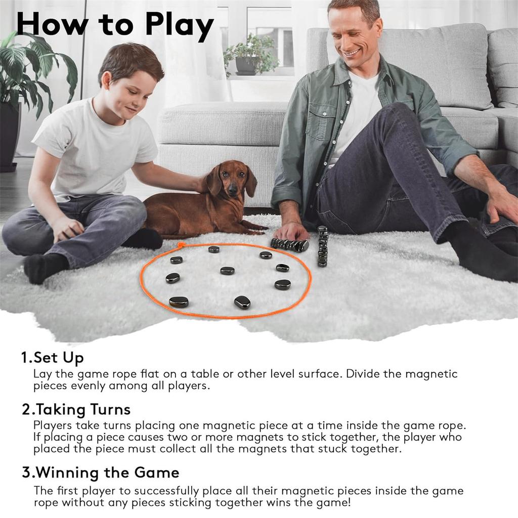 Juego, Juego de Mesa Magnético, Juego Magnético de Mesa Divertido, Juegos Familiares para Niños y Adultos