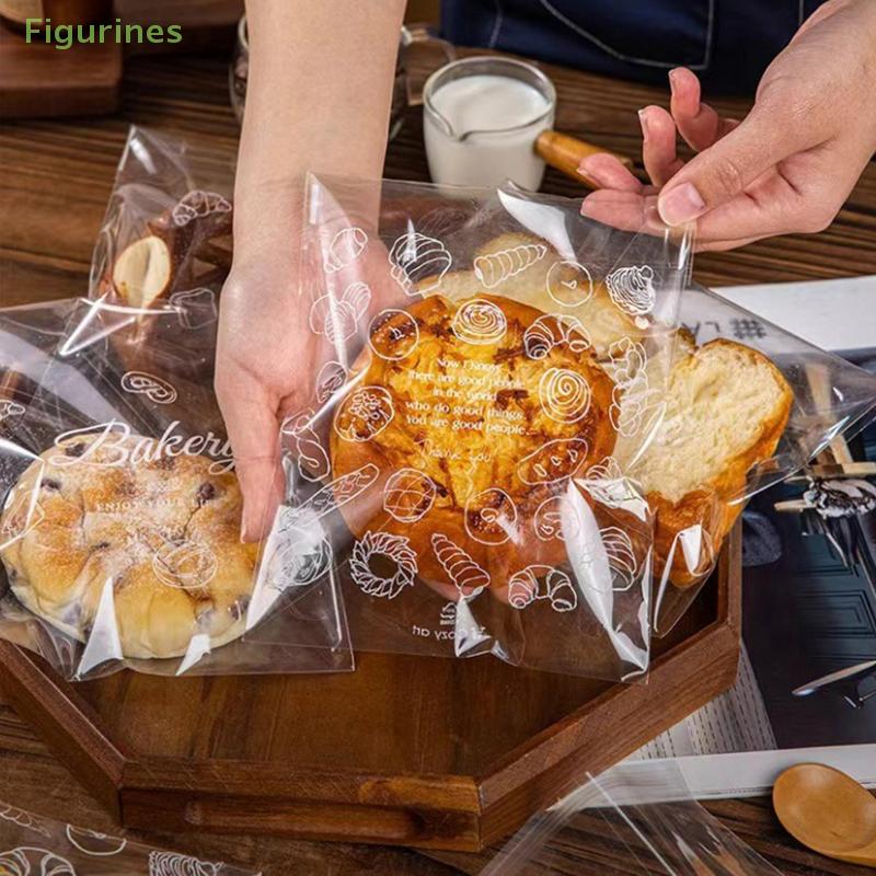 Sáček na chleba Průhledný Jídlo Toast Svačina Sušenky Jednorázový Sáček na psí výkaly Ziplock sáček