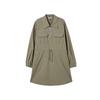 Rap Cargo Pocket Half-Zip Mini Dress Aq1Wo263