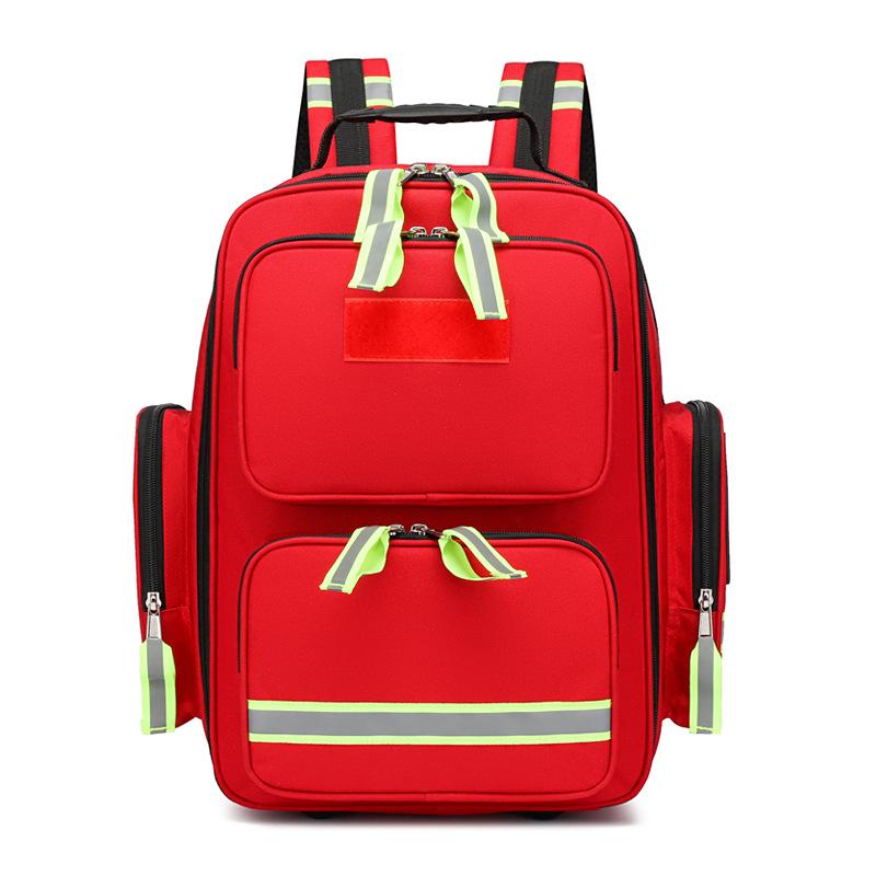 

Bolida Emergency Kit: Car, Firefighter, & Family First Aid Backpack красный