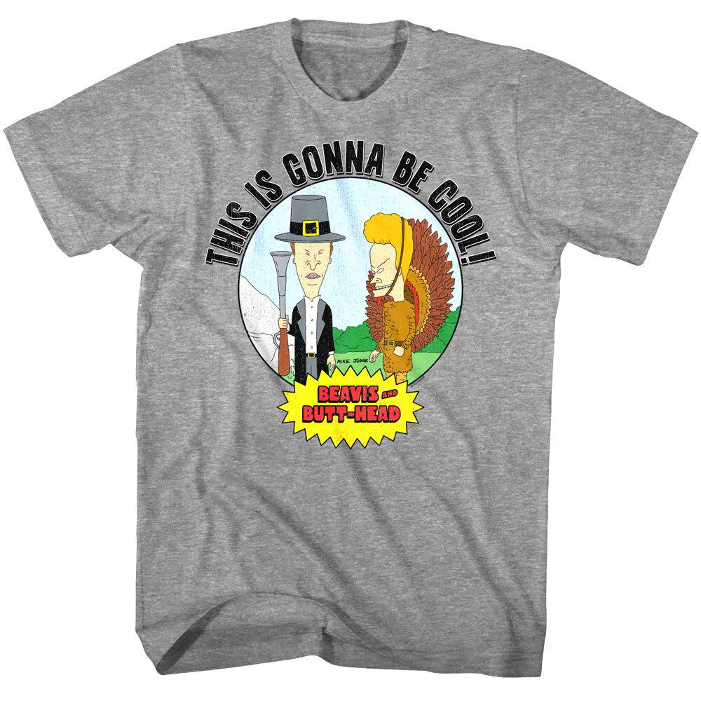 Beavis and Butthead Thanksgiving is gonna be Cool Men T Shirt L
