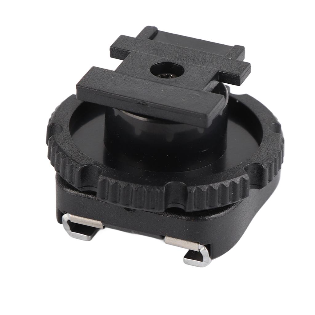 Black ABS CSM‑3 Hot Shoe Adapter Flash Mount Adapters for Camcorder Camera Accessory