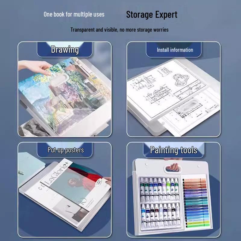 4K Art Portfolio Album: Sketch, Paint, Draw & Store In 8K Document File Folder