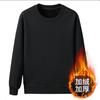 Men's Fleece Sweater Crew Neck Autumn and Winter Fleece Thickened Korean Version Large Size Solid Color Simple Inner Bottoming Shirt Top