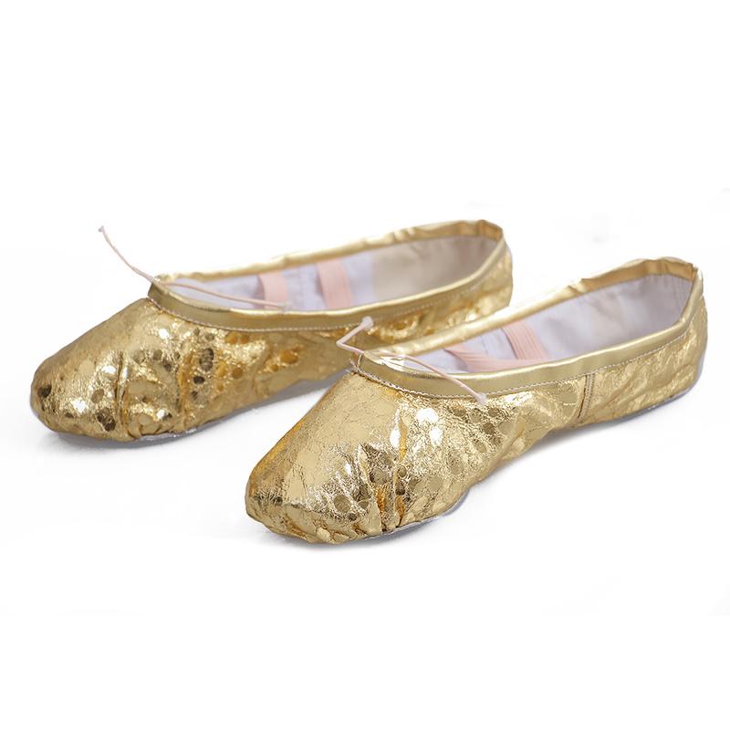 Sport Ballett Tänzer Schuh Tanz Füße Schuhe tragen Spitz Pailletten Leder Ballett Tanzschuhe