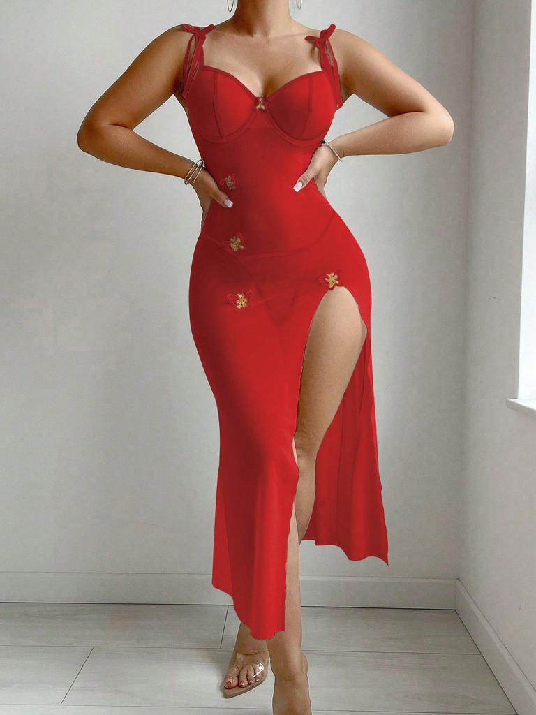 Ingerie Ress Sexy Purple Pure Desire Slim Peach Long Dress Sexy Underwear