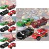 Alloy Racing Car Toy Collection Featuring Mater Orange Bad Guy And Lightning Mcqueen