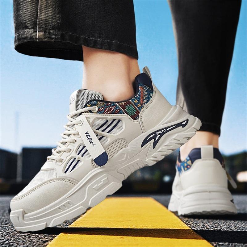Nová pánská módní ležérní obuv chlapecká studentská trendy měkká podrážka pohodlné tenisky pánské klasické prodyšné sportovní boty