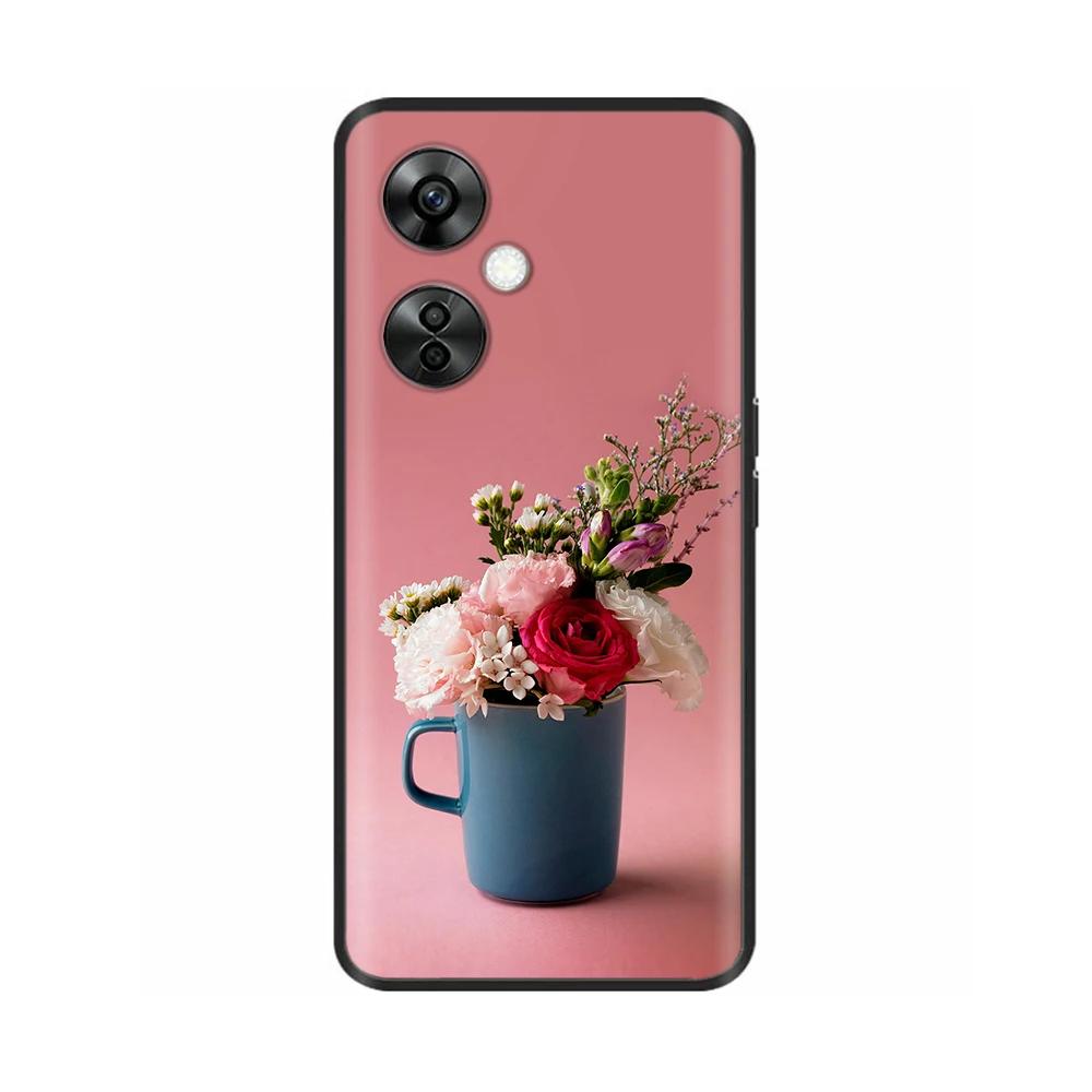 Für OnePlus Nord CE 3 Lite 5G Hülle Blume Silikon Weiche Rückseite Für Oneplus Nord CE3 5G NordN30 Handyhülle Schutzhülle