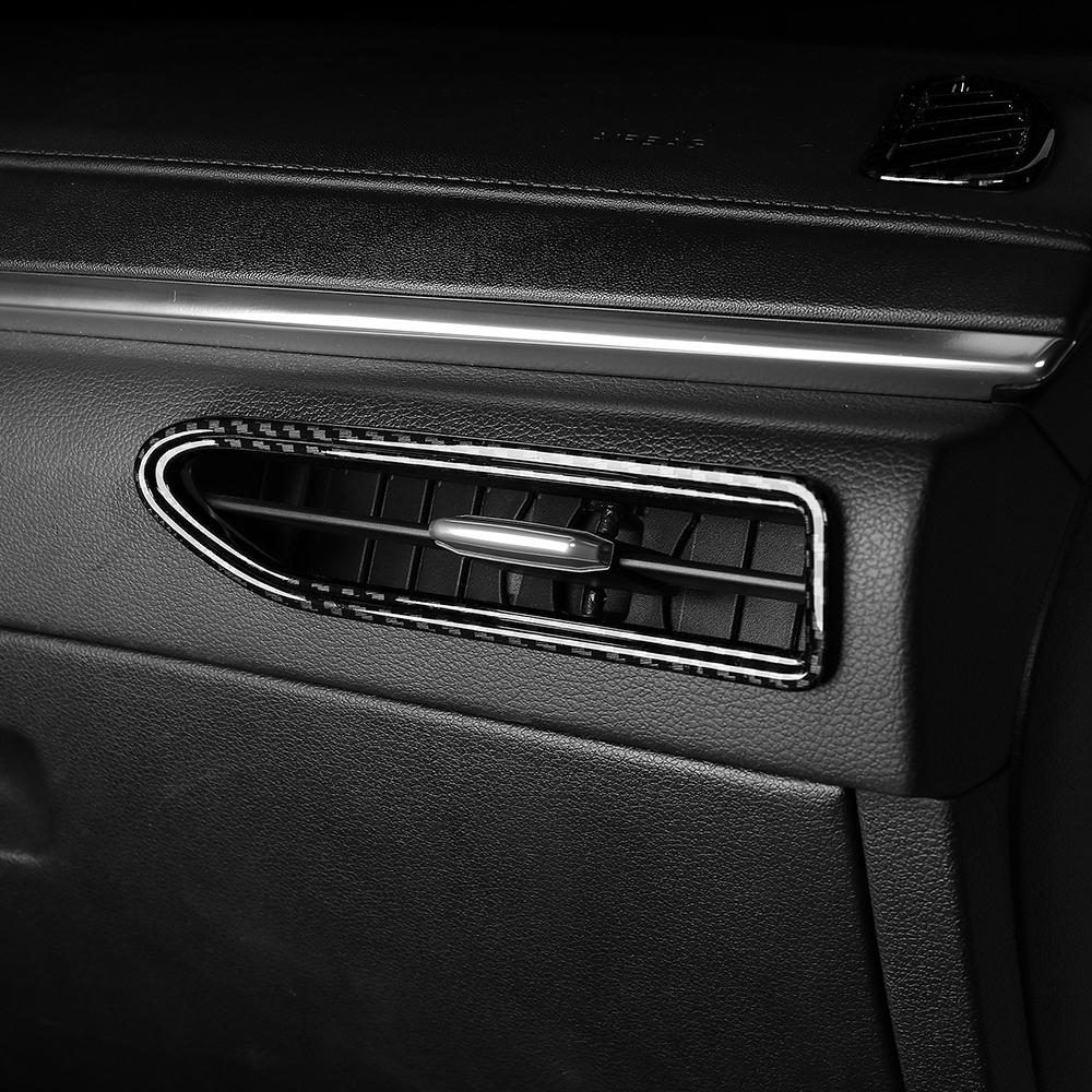 Carbon Style ABS Car Front Air Vent Outlet Trim Cover For Hyundai Sonata DN8 2021-2024 Left-hand Drive Decoration Accessories
