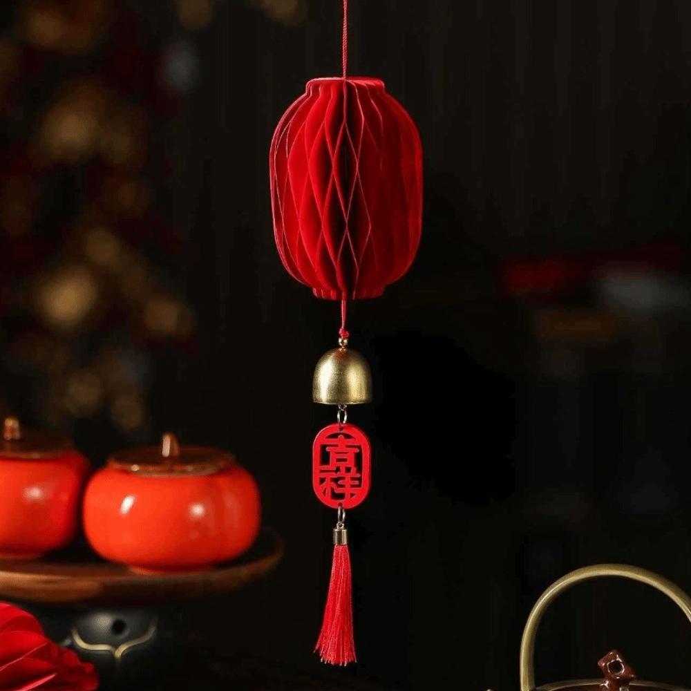 Red Honeycomb New Year Decorations Paper Paper Honeycomb Lantern Christmas Tree Decoration