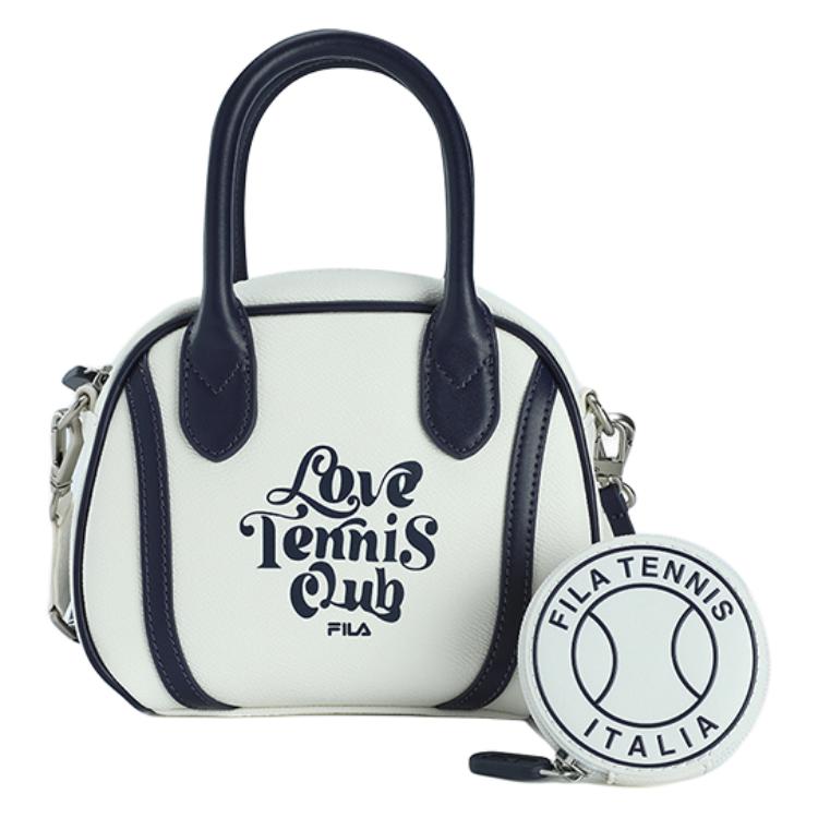 

New FILA PU With Synthetic Leather Shoulder Bag, Crossbody Bag Extra Small Women s Cloud White F13W429162FWT 19.6*8.9*16.0CM