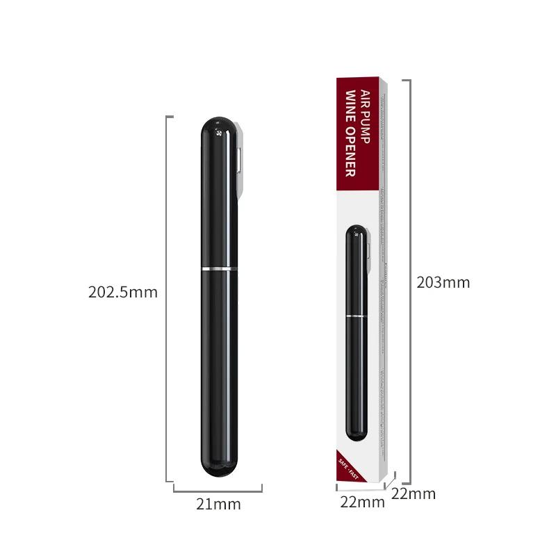 Dual Function Air Pump Wine Bottle Opener Air Pressure Cork Extractor With Foil Cutter Portable Bar Accessory