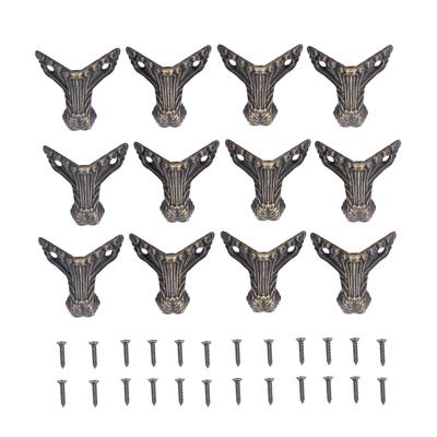 12 Stück Schmuckschatullenbeine Antikes Elegantes Aussehen Premium-Legierung Robust Langlebig Rostfrei Holzkiste
